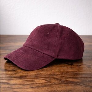Goodfellow & Co Suede Baseball Cap - Burgundy